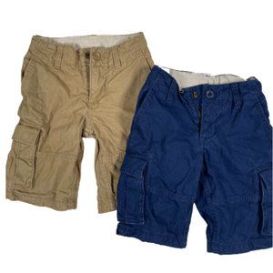 2 Pairs Gap Boys Cargo Shorts sz 5